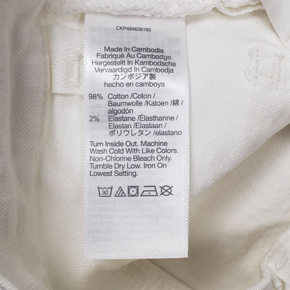 Madewell The Petite '90s Straight Crop Jean in Tile White Women's Size 25P NWT - Picture 11 of 16